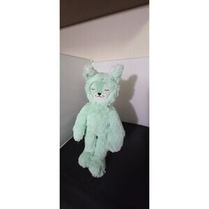 Slumberkins Mint Green Lynx Kin Plush Stuffed Animal Doll Fox Limited Edition 7